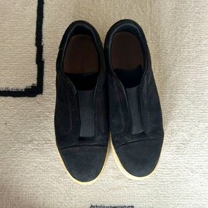 All Saints suede platform slip-on sneakers